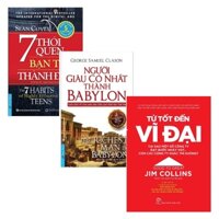 Sách - Combo 3Q Người Giàu Có Nhất Thành Babylon + 7 Thói Quen Của Bạn Trẻ Thành Đạt + Từ Tốt Đến Vĩ Đại