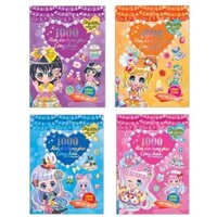Sách - (Combo 4 cuốn) 1000 Hình Dán Trang Phục Công Chúa (Hoa Tuy Líp - Hoa Bìm Bìm - Hoa Tường Vy - Hoa Lan Hồ Điệp)