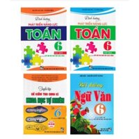 Sách - combo 4 cuốn bộ sách tham khảo toán-văn -khoa học tự nhiên lớp 6(bám sát sgk kết nối tri thức với cuộc sống)