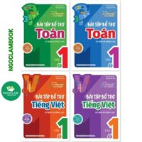 Sách - Combo 4 cuốn Đề ôn luyện và tự kiểm tra Toán - Tiếng Việt lớp 1
