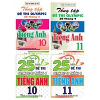 Sách - Combo 4 Cuốn Tuyển Tập 25 Năm Đề Thi Olympic 30 Tháng 4 + Tổng Tập Đề Thi Olympic 30 Tháng 4 Tiếng Anh(Lớp 10+11)