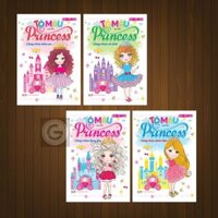 Sách - combo 4 quyển Tô Màu Princess - (VT)