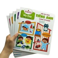 Sách - Combo 5 cuốn Bé vui học Tiếng Anh cùng Sticker (Cho bé từ 0-5 tuổi) - Tân Việt