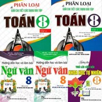 Sách - Combo 5 Cuốn: Bộ Sách Tham Khảo Toán - Văn - Khoa Học Tự Nhiên Lớp 8 (Bám Sát SGK Kết Nối Tri Thức Với CS) (HAV)