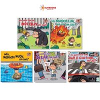 Sách- Combo 5 cuốn sách Bé An Toàn Mỗi Ngày - NXB Kim Đồng - Tặng lật đật mini