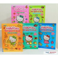 Sách - COMBO 5C Hello Kitty tinh nghịch mê du lịch (tô màu và dán hình STICKER)