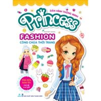 Sách - Combo 6 cuốn dán hình thông minh Princess Fashion công chúa thời trang Cho bé 3-8 tuổi -NDbooks - đáng yêu