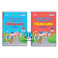 Sách - Combo Bài tập bổ trợ và nâng cao tiếng anh lớp 8 - tập 1 + 2 (có đáp án)