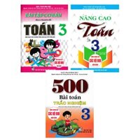 Sách - Combo Bài Tập Cơ Bản Theo Chuyên Đề Toán 3 + Nâng Cao Toán 3 + 500 Bài Toán Trắc Nghiệm 3 (Bộ 3 Cuốn) (HA)