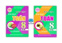 Sách - Combo Bài Tập Em Học Toán Lớp 8 - Tập 1  2 Biên Soạn Theo Chương Trình Mới HA