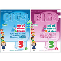 Sách-  Combo Big 4 Bộ đề tự kiểm tra 4 kỹ năng Nghe - Nói - Đọc - Viết Tiếng Anh lớp 3 (2 Tập) (MG)