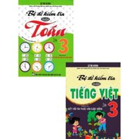 Sách - Combo bộ đề kiểm tra môn tiếng việt + toán lớp 3 (dùng kèm sách giáo khoa kết nối bộ 2 cuốn)