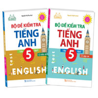 Sách - Combo Bộ đề kiểm tra tiếng Anh lớp 5 trọn bộ 2 tập có đáp án