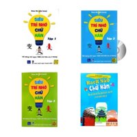 Sách - Combo: Bộ Siêu trí nhớ chữ Hán Tập 1+Tập 2+ Tập 3+Hack Não Chữ Hán Tiếng Trung+ DVD Tài liệu