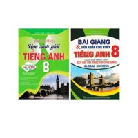 Sách - Combo bồi dưỡng học sinh giỏi tiếng anh 8 - bài giảng và lời giải chi tiết tiếng anh 8 global success  + HAH