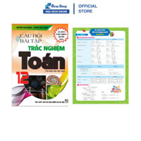 Sách - Combo Câu Hỏi Và Bài Tập Trắc Nghiệm Toán 12 + Tờ Công Thức Toán 12 - HA