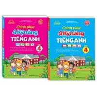 Sách - Combo chinh phục 4 kỹ năng tiếng anh Nghe - nói - đọc - viết lớp 4 (trọn bộ 2 cuốn)