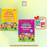 Sách - Combo Chinh phục 4 kỹ năng tiếng anh Nghe - nói - đọc - viết lớp 5 (trọn bộ 2 cuốn) (kèm quà tặng)