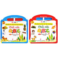 Sách - Combo Chuẩn bị cho bé tới trường chữ cái ABC tập 1 + 2 (3 - 6 tuổi)