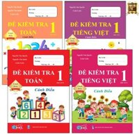 Sách - Combo Đề Kiểm Tra Lớp 1 Cả Năm - Toán và Tiếng Việt Cánh Diều 4 quyển