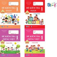 Sách - Combo Đề Kiểm Tra Toán và Tiếng Việt Lớp 1 Cả năm - Cánh Diều (4 cuốn)