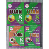 Sách - Combo Em Học Toán + Bài Tập Em Học Toán Lớp 8 (Dùng Chung Cho Các Bộ SGK Mới Hiện Hành) (Bộ 4 Cuốn) (HAA)