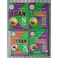 Sách - Combo Em Học Toán + Bài Tập Em Học Toán Lớp 8 (Dùng Chung Cho Các Bộ SGK Mới Hiện Hành) (Bộ 4 Cuốn) (HA-MK)