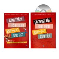 Sách - Combo Giáo trình Tiêng Trung HSK1-2-3 giao tiếp - Tặng kèm sách bài tập DVD tai liêu