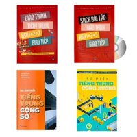 Sách - Combo: Giáo trình Tiếng Trung HSK1-2-3 giao tiếp - Tặng kèm sách bài tập+ công sở+ công xưởng+DVD tài liệu
