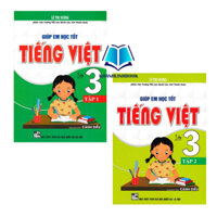 Sách - Combo Giúp Em Học Tốt Tiếng Việt Lớp 3 - Tập 1 + 2 (Dùng Kèm SGK Cánh Diều)