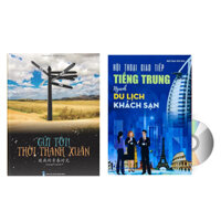 Sách- Combo gửi tôi thời Thanh Xuân song ngữ Trung việt có phiên âm MP3 nghe  Hội thoại giao tiếp tiếng Trung ngành du lịch khách sạn có audio ngheDVD tai liêu