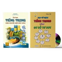 Sách - Combo: Học từ vựng tiếng Trung bằng sơ đồ tư duy + Tự học tiếng Trung cho người mới bắt đầu + DVD tài liệu