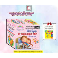 Sách - Combo Hộp 8c rèn luyện kỹ năng giao tiếp bằng tranh cho bé (song ngữ Anh - Việt) (kèm quà tặng)