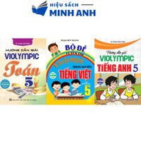 Sách - Combo Hướng Dẫn Giải ViOlympic Toán 5 +Violympic Tiếng Anh 5 + Bộ Đề Luyện Thi Violympic Tiếng Việt 5