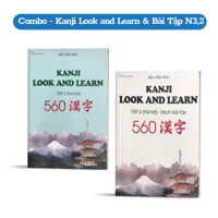 Sách - Combo Kanji Look And Learn 560 Chữ Kanji Bản Dịch Tiếng Việt (Dành Cho Trình Độ N3, N2)