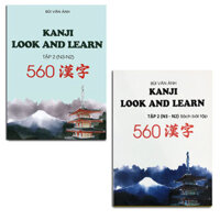 Sách - Combo Kanji Look And Learn - 560 Chữ Kanji Bản Dịch Tiếng Việt ( Dành Cho Trình Độ N3.N2 )