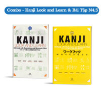 Sách - Combo Kanji Look And Learn - 512 Chữ Kanji Bản Dịch Tiếng Việt (Dành Cho Cấp Độ N5, N4)