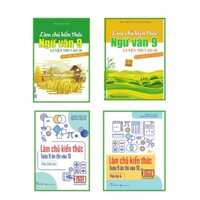 Sách - Combo Làm chủ kiến thức Toán - Ngữ văn 9 ôn thi vào 10 mc