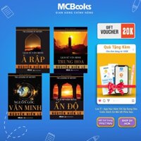 Sách - Combo Lịch Sử Văn Minh: Ấn Độ + Ả Rập + Trung Hoa + Nguồn Gốc Văn Minh - Mcbooks