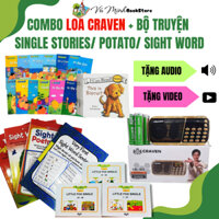 Sách -  Combo Loa Craven 3 pin và Bộ truyện Single Stories/ Potato/ Sight Word cho bé mới bắt đầu học Tiếng Anh