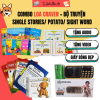 Sách -  Combo Loa Craven 3 pin và Bộ truyện Single Stories/ Potato/ Sight Word cho bé mới bắt đầu học Tiếng Anh