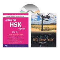 Sách - combo Luyện thi HSK cấp tốc tâp 2 tương đương HSK 34 kem CD  Gởi tôi thời thanh xuân song ngữ Trung việt có phiên âm có mp3 nghe DVD tai liêu