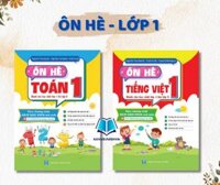 Sách - Combo Ôn Hè Toán  tiếng việt 1  Dành Cho Học Sinh Lớp 1 Lên Lớp 2  Theo Chương Trình Sách Giáo Khoa Mới Nhất