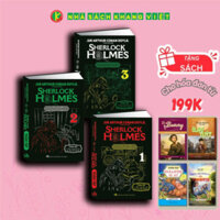 Sách - Combo Sherlock Holmes Bản Dịch Đầy Đủ 4 tiểu thuyết và 56 truyện ngắn Trọn Bộ 3 Tập Bìa Cứng Ép Kim Mỹ Thuật