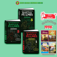 Sách - Combo Sherlock Holmes Bản Dịch Đầy Đủ 4 tiểu thuyết và 56 truyện ngắn Trọn Bộ 3 Tập Bìa Cứng Ép Kim Mỹ Thuật (KV)
