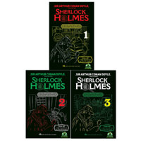 Sách - Combo Sherlock Holmes Bản Dịch Đầy Đủ 4 tiểu thuyết và 56 truyện ngắn Trọn Bộ 3 Tập Bìa Cứng Ép Kim Mỹ Thuật