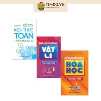 Sách - Combo Sổ Tay Kiến Thức Môn Tự Nhiên Trung Học Cơ Sở (Toán - Vật Lí - Hóa Học) - Dành Cho Học Sinh THCS