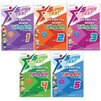 Sách - Combo Super Test - Đề kiểm tra nhanh Tiếng Anh lớp 1-2-3-4-5 (5 cuốn) - MGB
