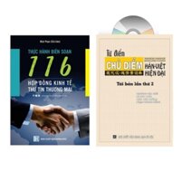 Sách-Combo: Thực hành soạn thảo 116 hợp đồng kinh tế thư tín+Từ điển chủ điểm Hoa Việt bìa cứng+DVD