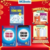 Sách - Combo Tiếng Hàn Tổng Hợp Sơ Cấp 1 (Giáo Trình + Sách Bài tập) Và Vở Tập Viết Tiếng Hàn